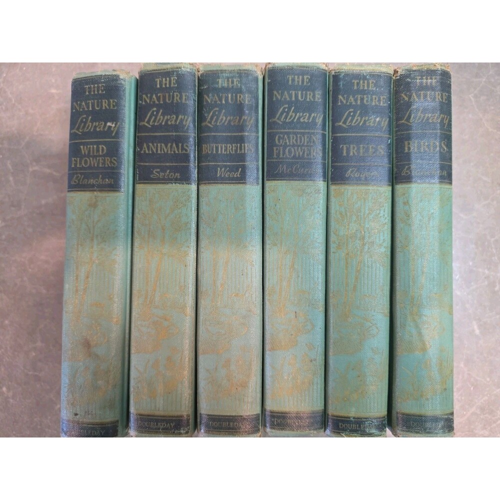 The Nature Library 1926 6 Vol. Set; Illustrated Hardcovers - Read Description
